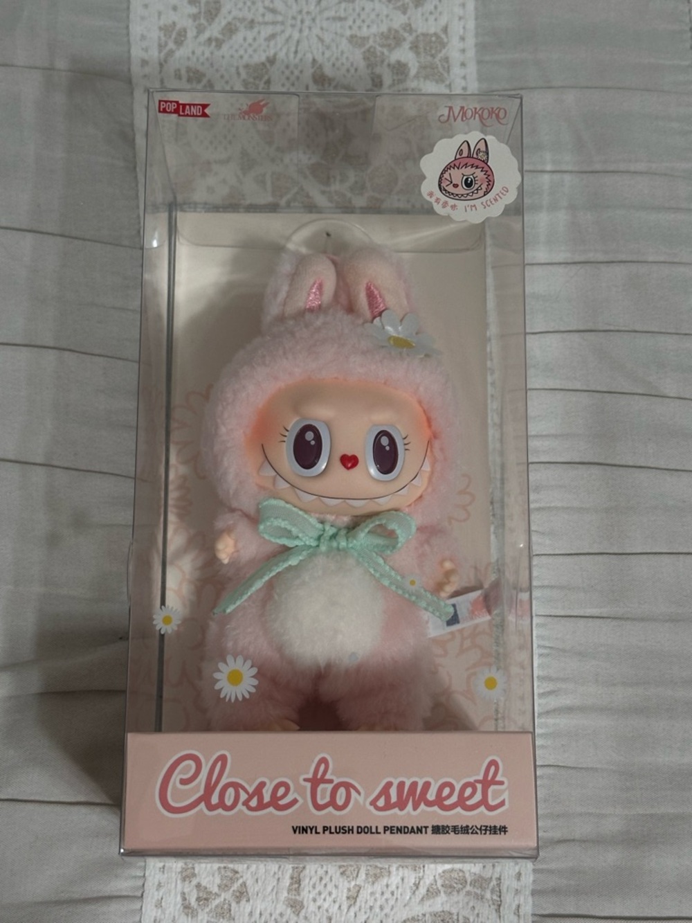 POPMART Close to Sweet Pink Plush Doll Pendant - Picture 2 of 6